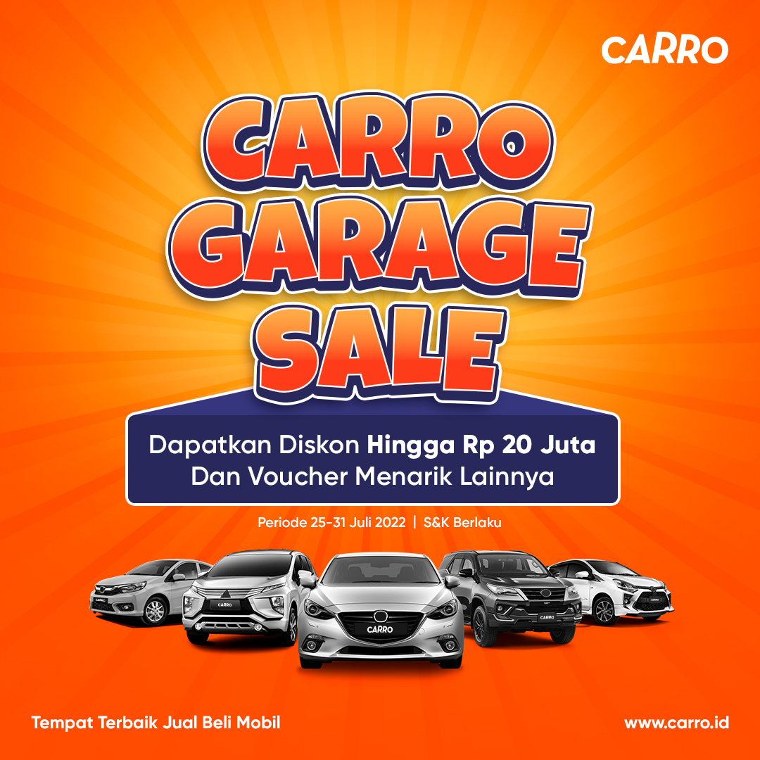 promo mobil bekas super cuan carro garage sale di bulan juli